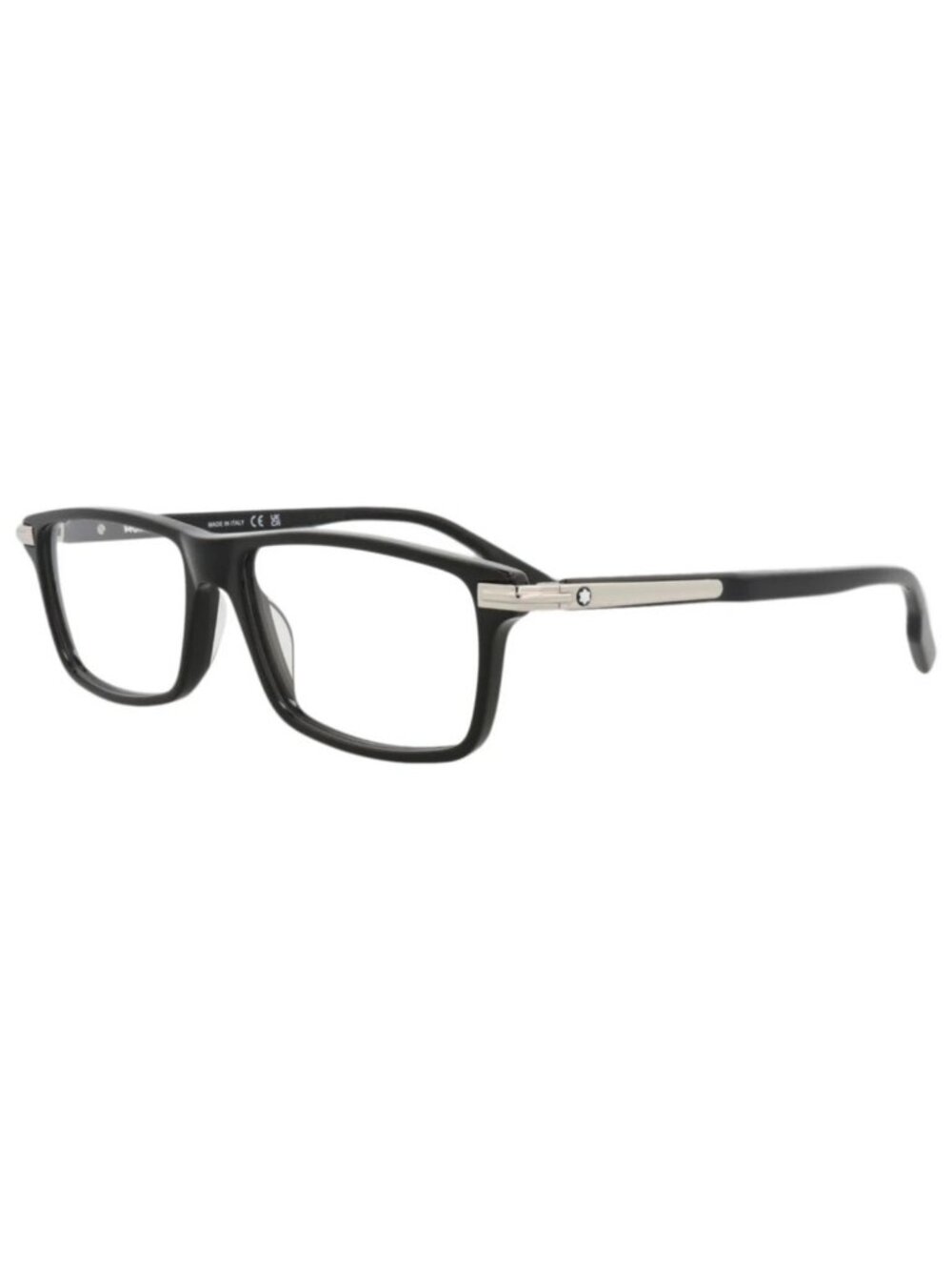 New Montblanc Women's Eyeglasses Square Rectangle Acetate Frame Mens Black Black